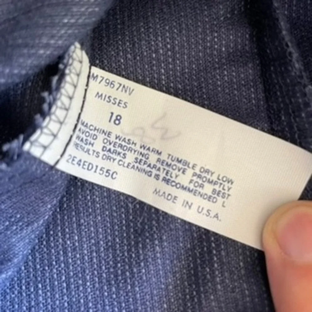 Vintage Wrangler Misses Blazer Size 18 Womens Corduroy Brown Buttons - Picture 9 of 12